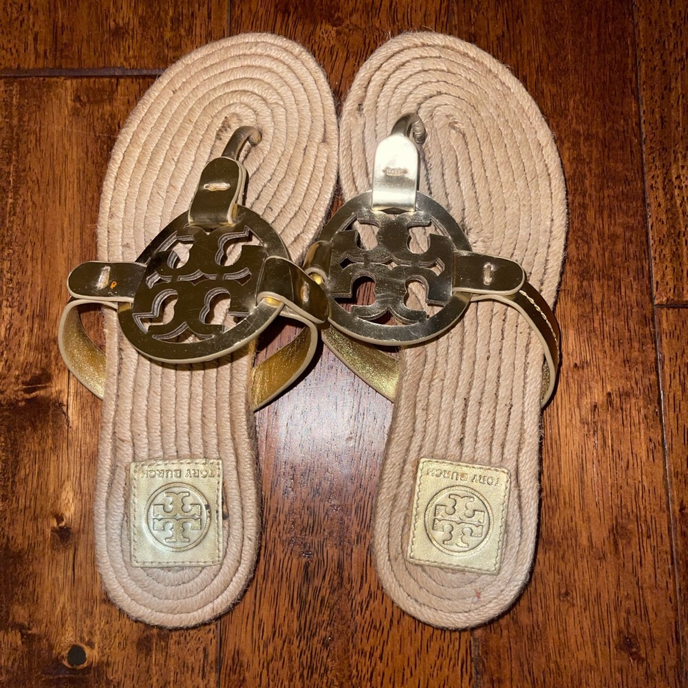 Gold Tory Burch Sandals